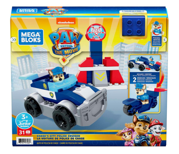 Mega Bloks Psi Patrol The Movie Radiowóz Chase’a + figurka - 1023569 - zdjęcie 3